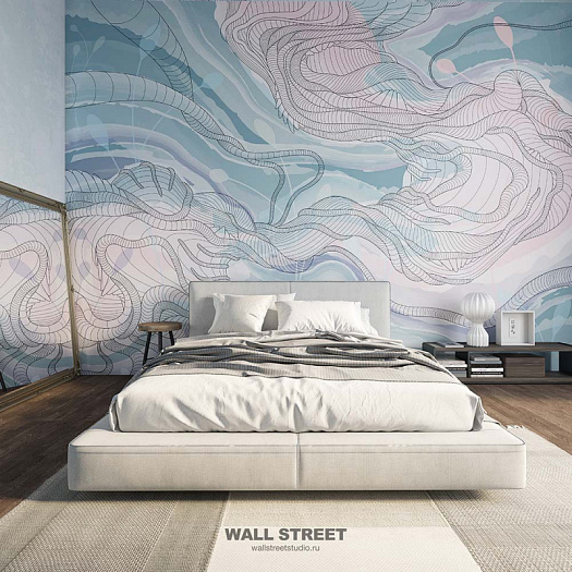 Фотообои в интерьере артикул Waves 5, WAVES, Wall street Фотообои в интерьере артикул Waves 5, WAVES, Wall street